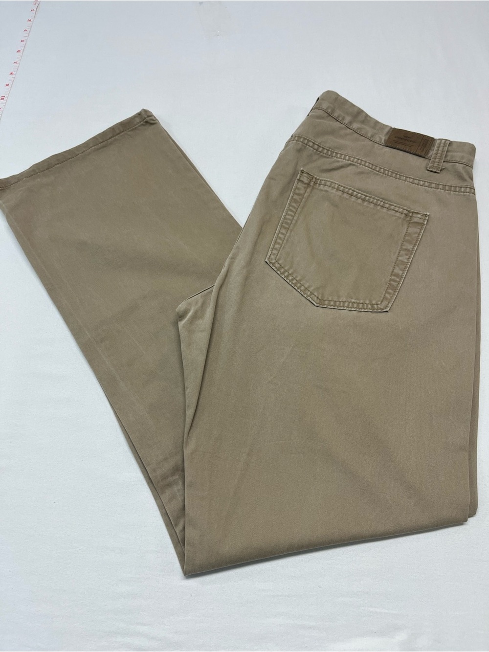 Men’s Dockers Tan Khaki Casual Pants flat front classic fit 36x34 casual 1392